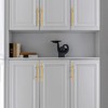 Haliwu 20 Pack Gold Cabinet Handles, Brushed Brass Cabinet Pulls