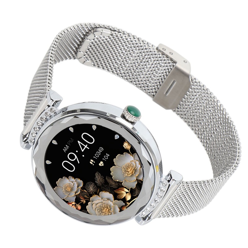 1.19in Smart Watch for Women with Rhinestone Smartwatch Bluetooth Call