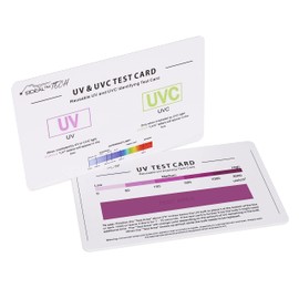 EIDEAL™ | UV & UVC Test Card & UV Intensity Test Card | 3-in-1 UV Test Card | UVA & UVC Light Identifying Card | UV Bulb & LED Intensity Reading Card | UV Dosage Indicator Card | UVB Tester