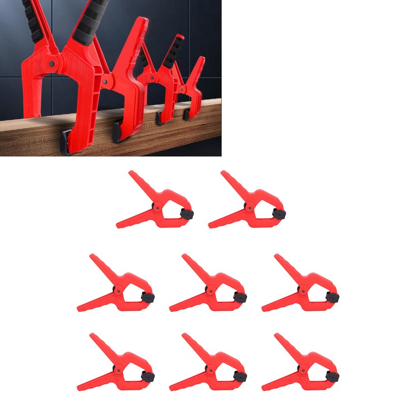 8Pcs Professional Spring Clamps Practical Woodworking Clip for Woodworking Photography