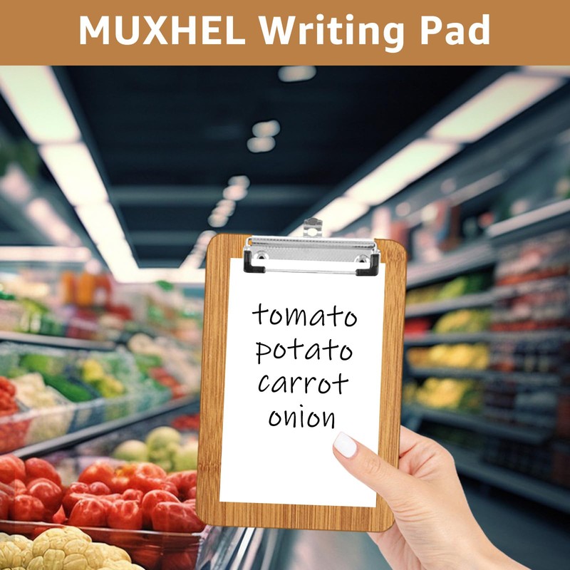 MUXHEL 30 Pcs Mini Clipboard, 8" x 4" Check Presenters,