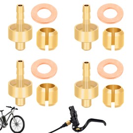 4 Sets Durable Bicycle Brake Hose Olive and Insert, Premium Brake Hose Connector for Mountain Bike Disc Brakes, Compatible with Hope Bike Parts, Reliable Replacement Brake Olive Line Inserts