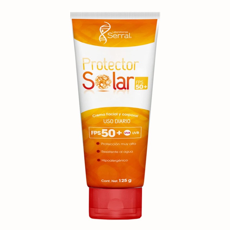 Serral Protector Solar Alta Protección 50Fps+, Resistente Al Agua -