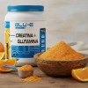 Creatina + Glutamina Blu-e 1kg 50 Servicios Varios Sabores