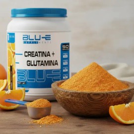 Creatina + Glutamina Blu-e 1kg 50 Servicios Varios Sabores