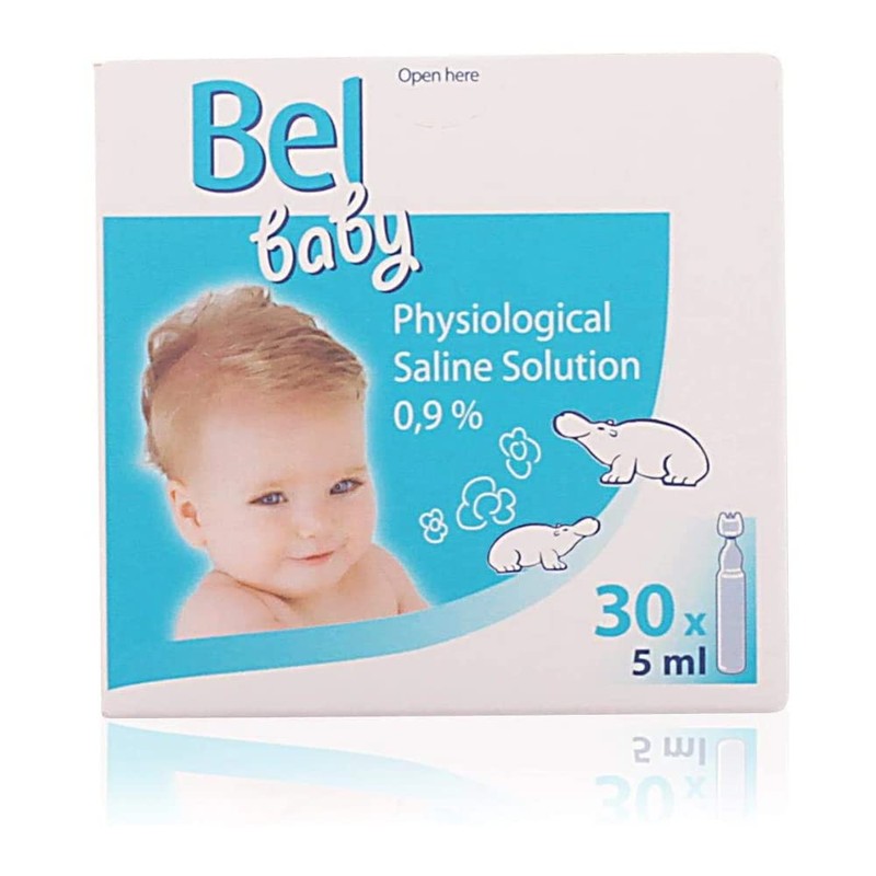 Physiological Saline Solution Ampollas 0.2 fl oz - Paquete de