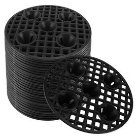 TAICHEUT 30 PCS 8 Inch Plant Level Pot Elevator, Heavy Duty Round Plastic Saucer Riser Run off Tray Big Potted Stand for Indoor, Deck Floor Protector for Garden Flowers Plants