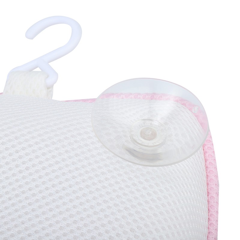 Soft Mesh Bath Pillow Fatigue Relief Relaxation Home Spa Bathtub