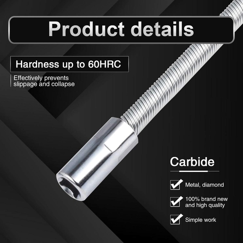 KATUR Flexible Socket Extension Ratchet, Flexible Extension Bar Set, Bendable