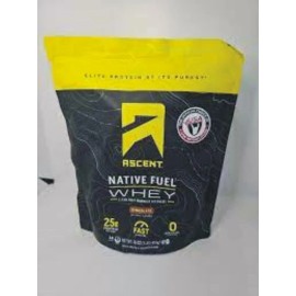 Ascent Native Fuel Whey Protein Powder - Post Workout Whey Protein Isolate, Zero