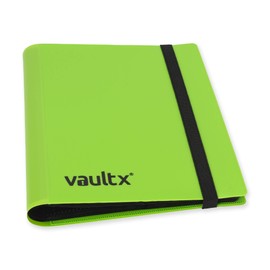 Vault X Binder - 4 Pocket Trading Card Album Folder - 160 Side Loading Pocket Binder for TCG (Green)