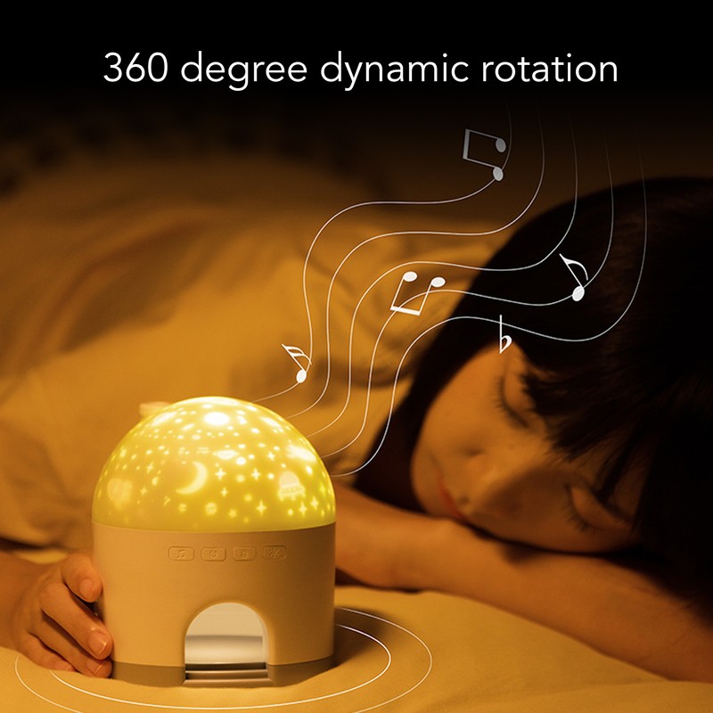 Star Night Light Projector Bedroom Night Light with Music Star
