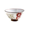 Awasaka JP88-G01 Japanese Tableware, Japonica Chrysanthemum Flower Rice Bowl, Diameter