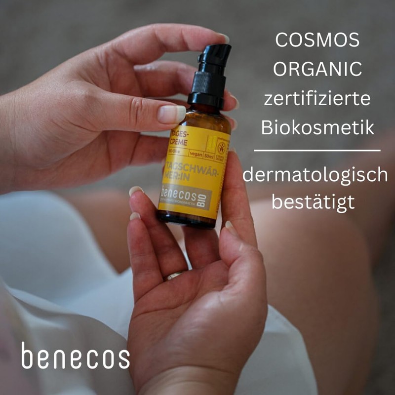 benecosBIO Gesichtscreme BIO-Mandel MIMOSE:R - sensible Haut – vegan –
