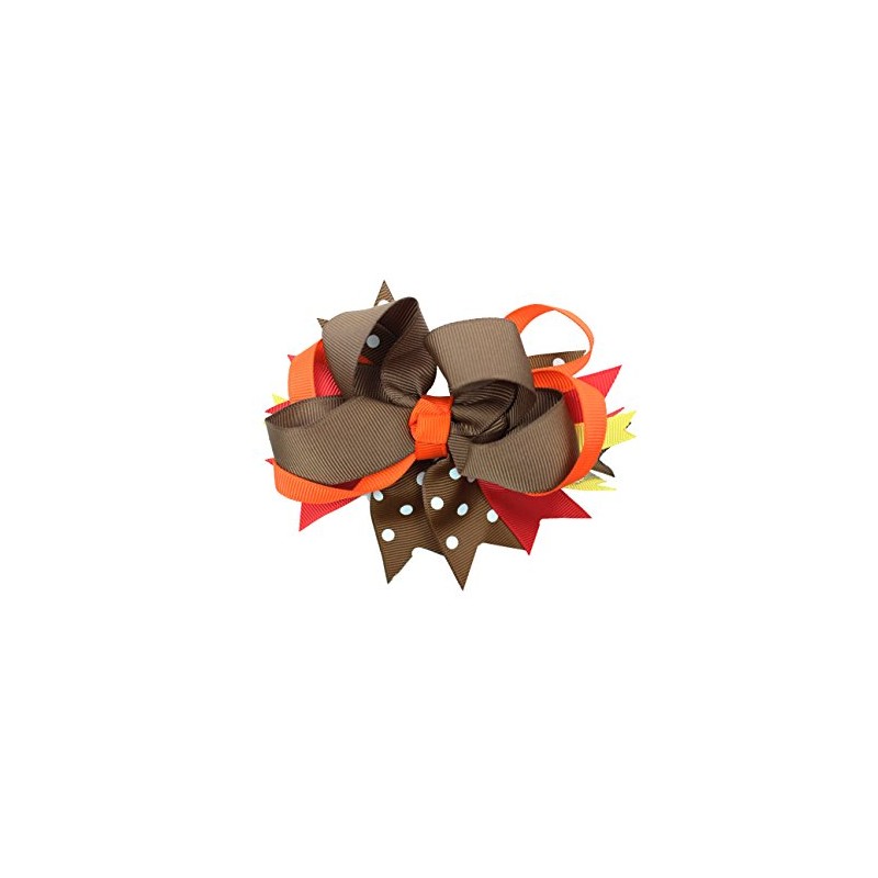 juDanzy Large Thanksgiving Hair Bow Clip for Girls
