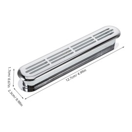 ULTECHNOVO Rv Cabinet Ventilation Grille Abs Air Vent Cover for Kitchen Bathroom Easy Installation High Temperature Resistance Modern Electroplated Design Improved Air Circulation