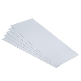 PATIKIL 5pcs Galvanized Steel Sheet, 10x25cm Galvanized Steel Plate Panels 0.8mm Thick Metal Timber Connector Sheet for Roof Flashing Fixing Repair Arts Crafts DIY Projects