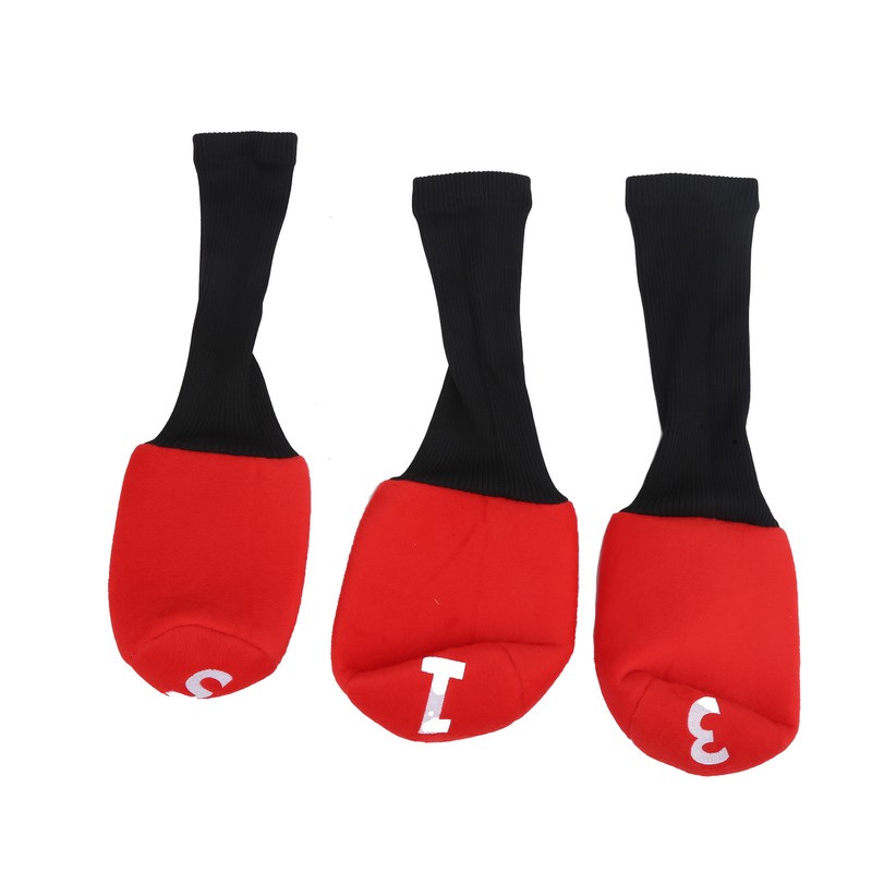 3pcs Durable Head Golf Cover Headcover Clubs Cover Protector for