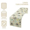 Mid Century Geometric Table Runner,Table Runners for Kitchen Dining Modern