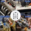 QUARKZMAN 4 Pieces 6 mm to 6 mm Aluminium Alloy