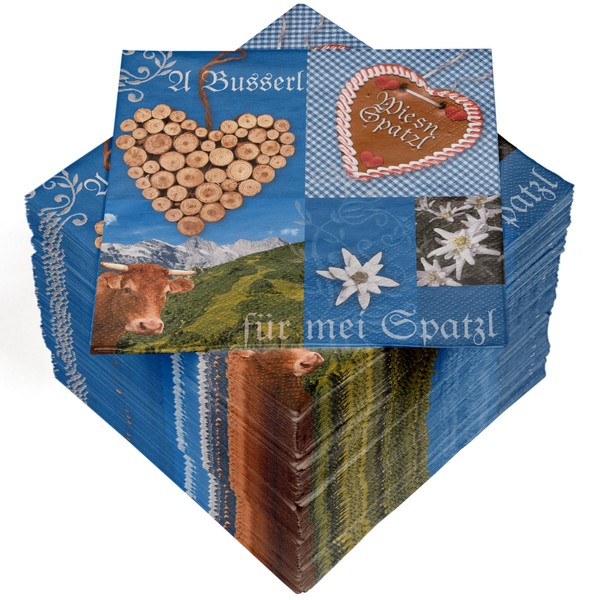 HEKU 100 napkins, 3-ply, 33 x 33 cm, absorbent and