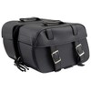 Milwaukee Leather SH57701 Black Medium PVC Zip-Off Motorcycle Saddlebag -