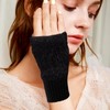 Long Keeper Winter Short Fingerless Gloves For Women Cozy Faux