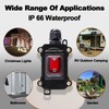 Inline Cord Switch with 10FT Cable Piggyback Plug(3-Pronged), IP67 Waterproof