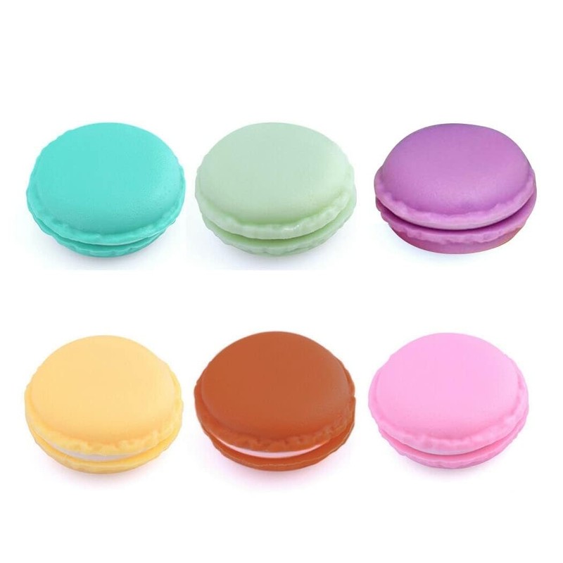 HappyHome Portable Mini Macaron Jewelry Case, Earrings, Ring, Accessory Case,
