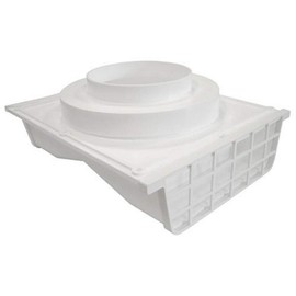 Lambro Industries 164W 4"/6" White Plastic Double Sided Under Eave Vent