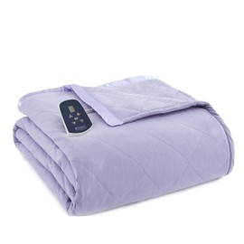 Thermee Micro Flannel Electric Blanket, Full, Lilac