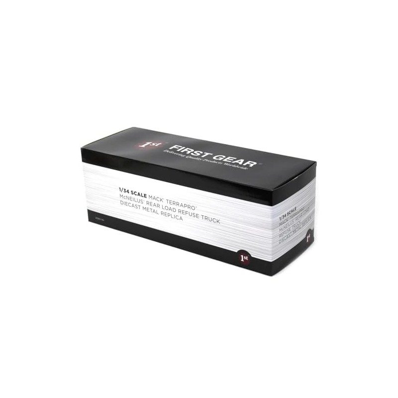 First Gear 1/34 White Mack TerraPro with McNeilus Rear Loader