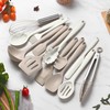 LIANYU Kitchen Utensils Set with Holder, 14 Pcs Silicone Cooking
