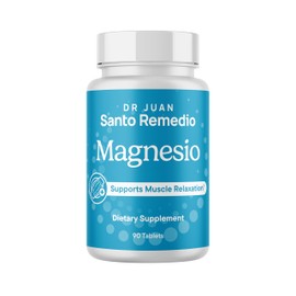 Santo Remedio Magnesio, favorece la relajación muscular, suplemento dietético, citrato de magnesio 300 mg, sin saborizantes artificiales, sin...      