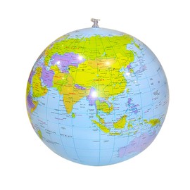 SinChic Inflatable Globes,PVC World Globe Balls for School Office Beach Teaching Learning Globe of The World Earth Beach Balls World Map Globe Ball for Student Kids Children