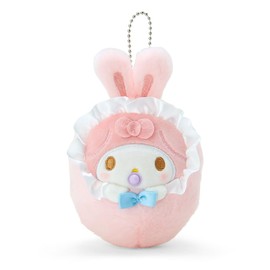 Sanrio 978671 My Melody My Melody Mascot Holder, 3.9 x 2.9 x 1.6 inches (10 x 7.3 x 4 cm), Swaddling Baby Mascot, Character