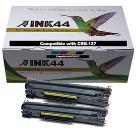 Ink44-Compatible CRG137 Toner Cartridge Replacement for Canon 137 for Imageclass D570 MF232w MF242dw MF240 MF230 MF216n MF236n (Black, 2 Pack)