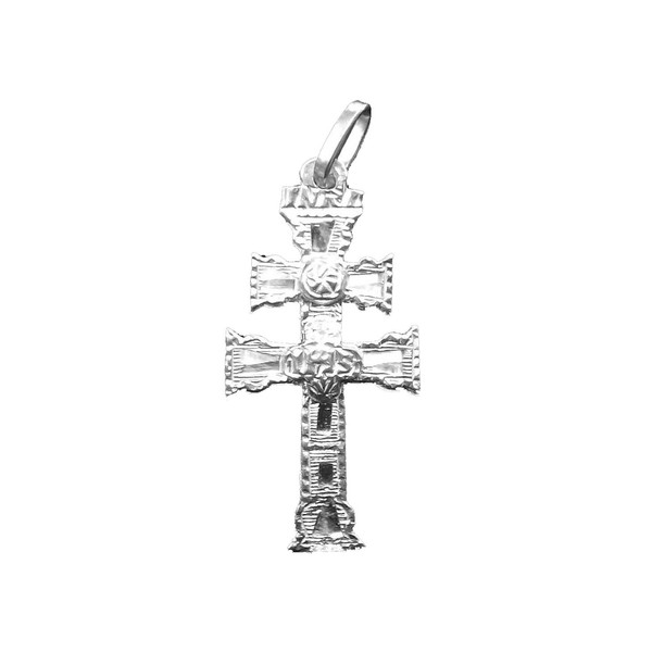 Sebaoth Caravaca Cross Sterling Silver 925 M Made and Blessed