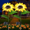 Solar Flower Lights for Garden Decor – Waterproof LED Rose
