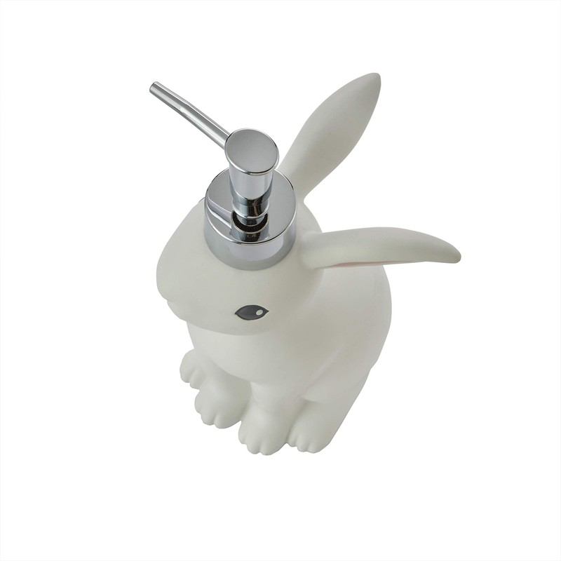 SKL Home Easter Bunny Soap Dispenser, White