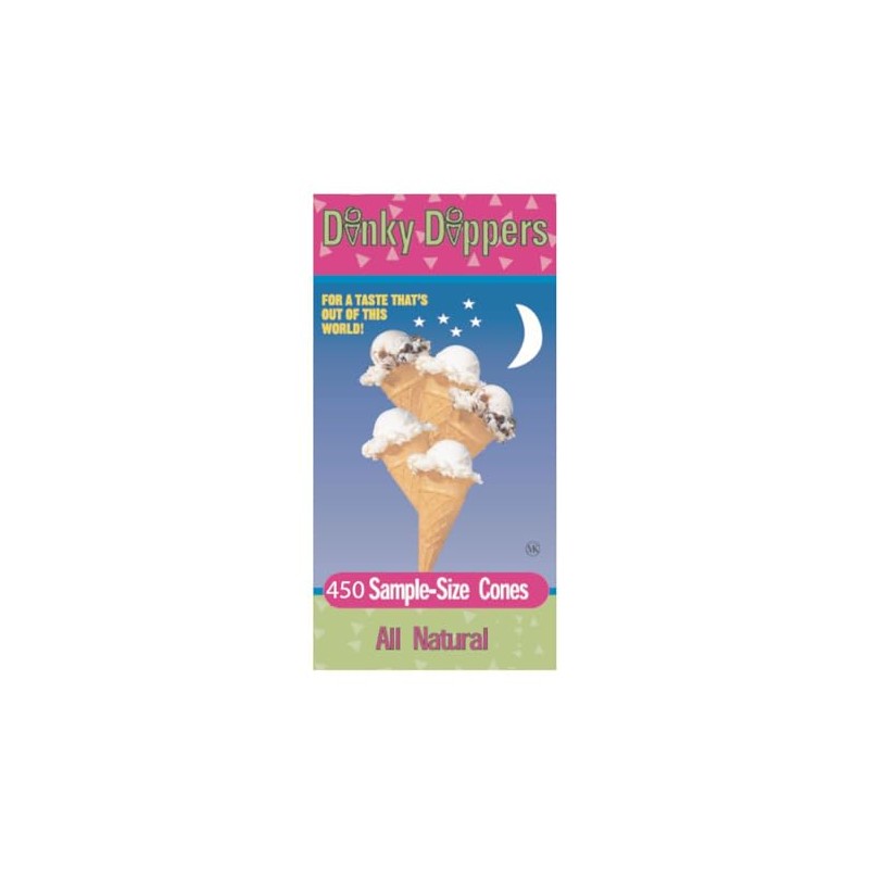 Dinky Dippers Miniature Ice Cream Cones Bulk Pack 450 Count