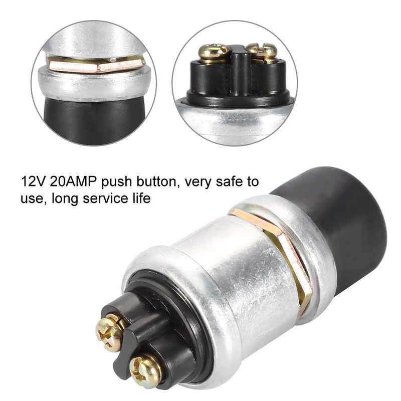 Longzhuo Horn Engine Start Switch SPST Push Button Starter Waterproof