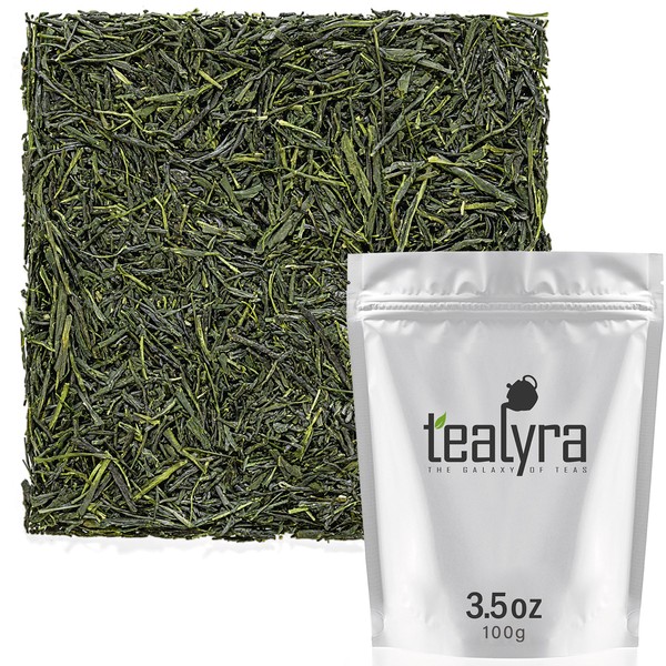 Tealyra - Gyokuro Shizuoka - Japanese Green Tea - The Best Japanese Tea - Organically Grown in Japan - Loose Leaf Tea - Caffeine Medium - 100g (3.5-ounce)