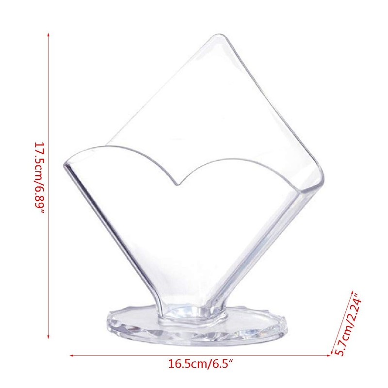 Transparent Acrylic Napkin Holder Paper Serviette Dispenser Decorative Tissue Rack