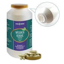 Silber Weidenrinde 180 Kapseln je 310mg rein natürliches Pulver, ohne Zusatzstoffe