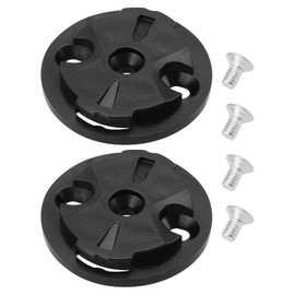 SG Store 2 Sets Bicycle Computer Holder Fixed Base Stopwatch Holder Fixed Male Seat Dial Mounting Base Compatible with Garmin 32 x 29 x 2 mm Black