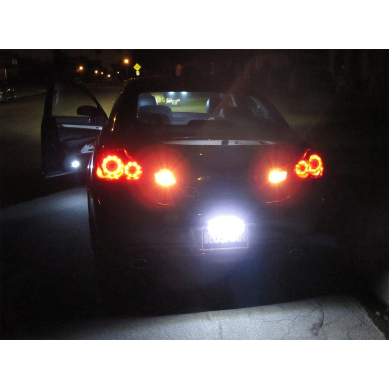 iJDMTOY 35-074-White License Plate Frame Mount 12V 24-SMD High Power