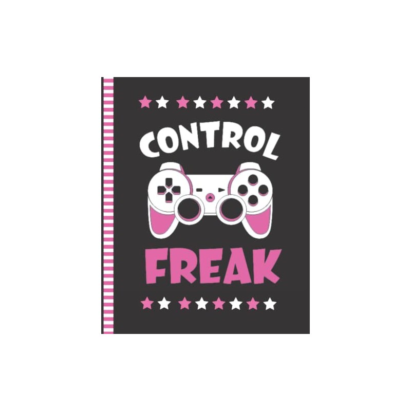 Control Freak: Gamer Girl Composition Notebook / 7.5 x 9.25