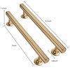 CABDM 5 inch (128mm) 2 Pack Brushed Brass Cabinet pulls