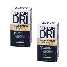 Certain Dri Antiperspirant Roll-On for Excessive Perspiration - 1.2 oz - 2 pk